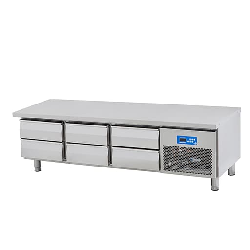 Mesón Refrigerado Bajo 6 Cajones Ozti