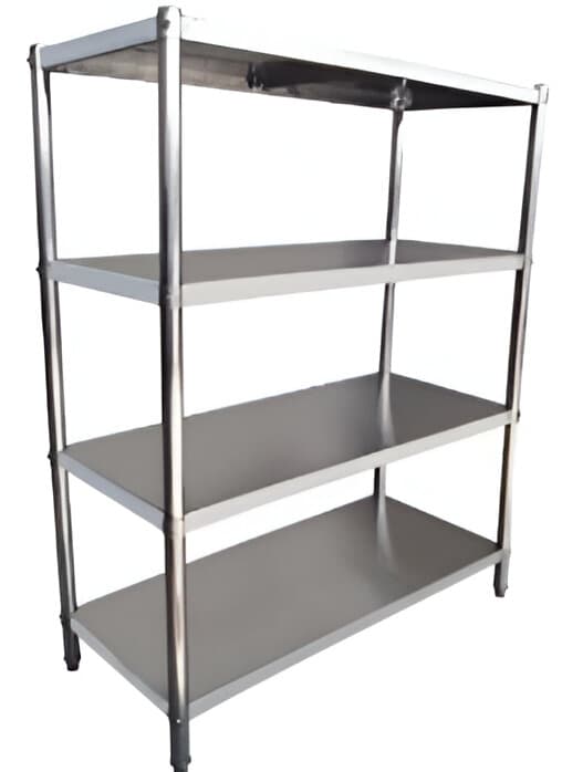 Estante Liso Inoxidable 1200x450x1800 EC450-1200 Cazati