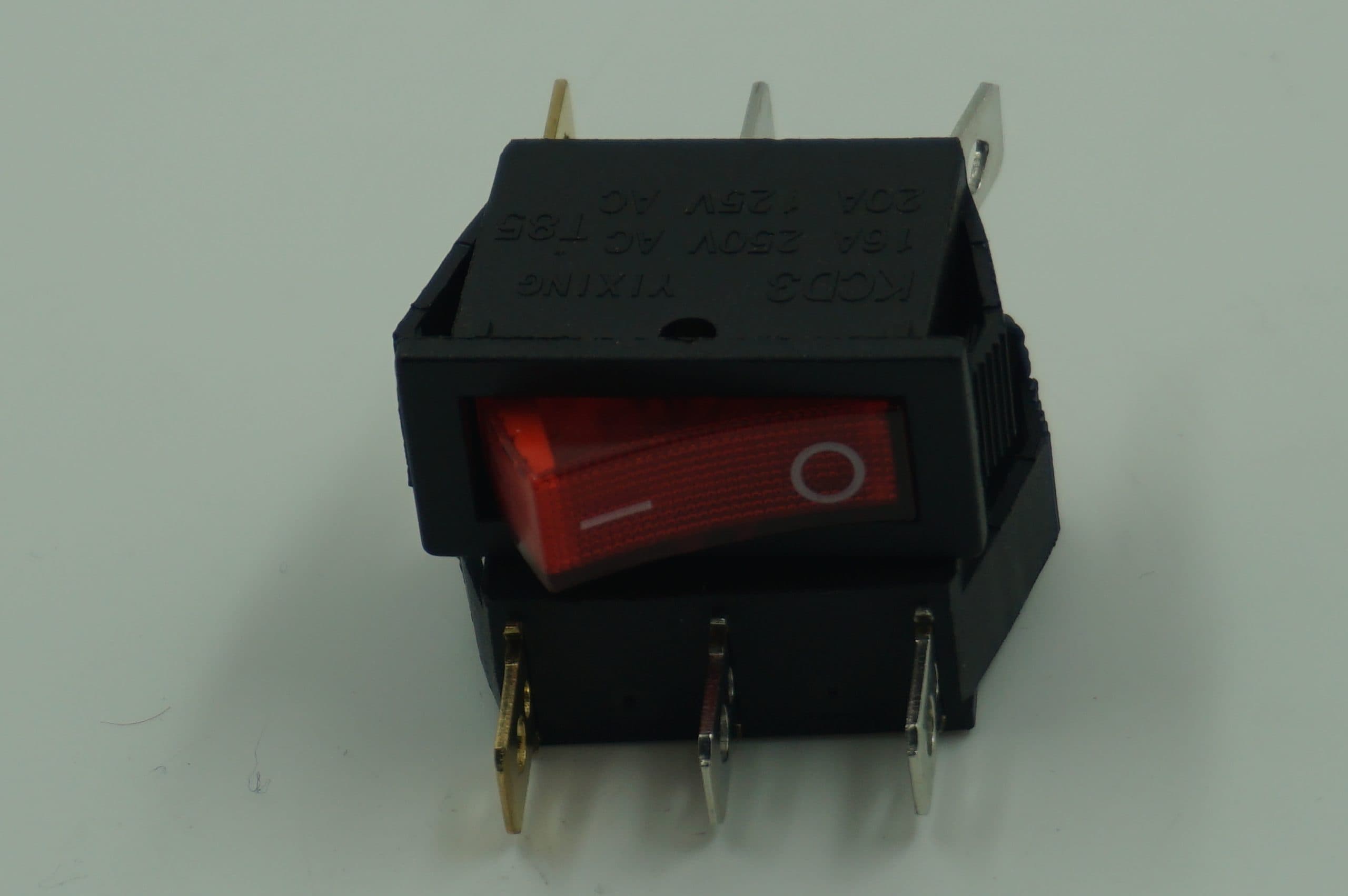 Interruptor On/Off Negro cuadrado Ozti